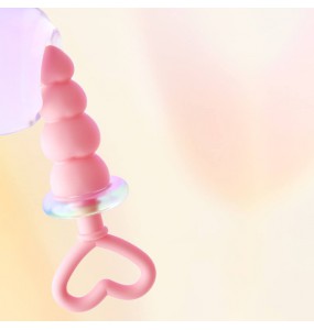 MizzZee - Heart Pull Beads Anal Plug (Advanced)